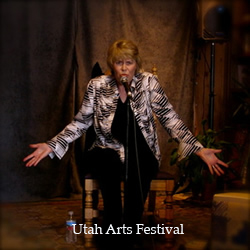 Jan telling stories sitting